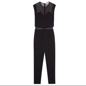 Sandro black mesh jumpsuit Size Medium/IT 2